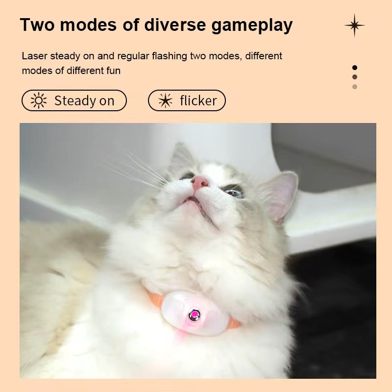 CATSMART™ Smart LED Teasing Collar – Interactive Play & Exercise for Cats