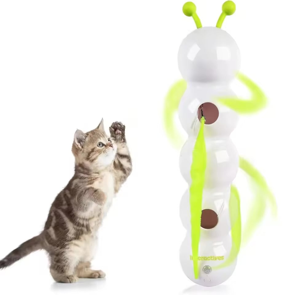 PurrPlay™ Interactive Caterpillar – Endless Fun for Your Cat! (New)