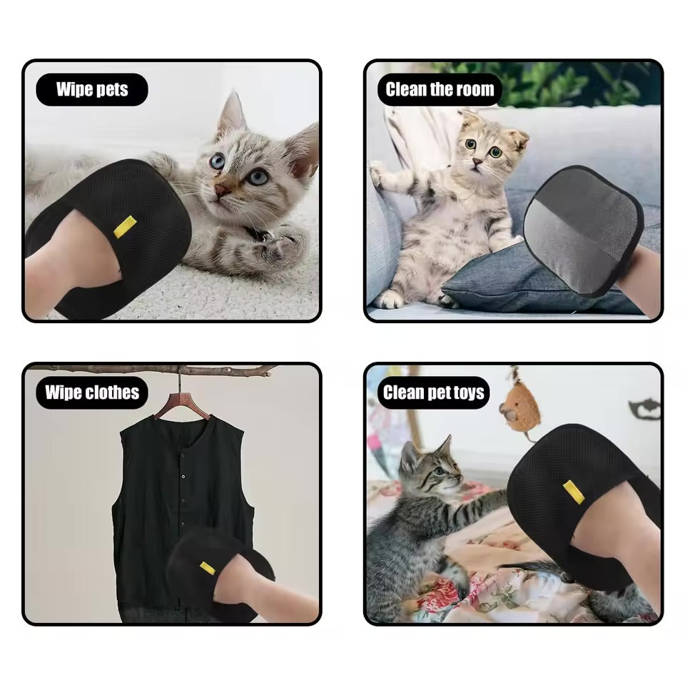 FurSweep™ Pet Hair Removal Gloves – Double-Sided & Reusable (New)