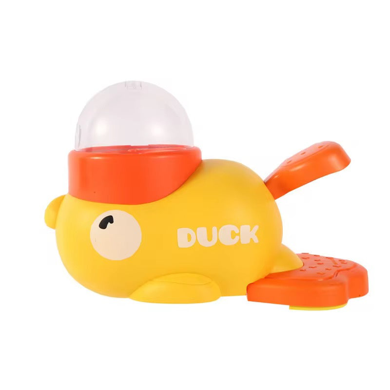 CatPush Smart Treat Dispenser – Duck Edition | Interactive Dental Fun Feeder