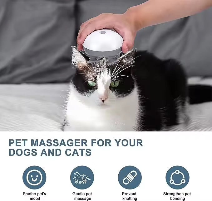 Electric Scalp Massager for Dogs & Cats – Relaxation & Grooming in One!