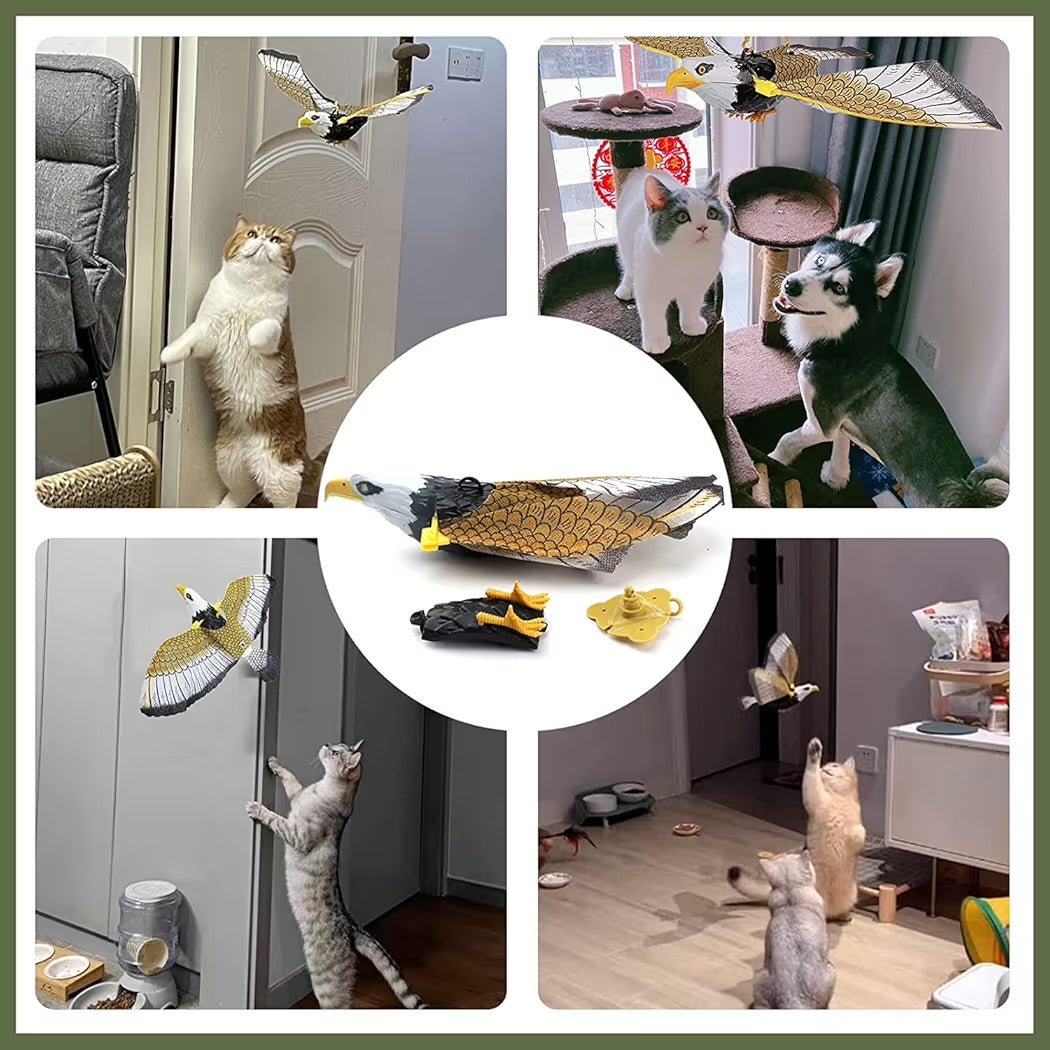 SkyPounce™ Flying Eagle Toy for Cats