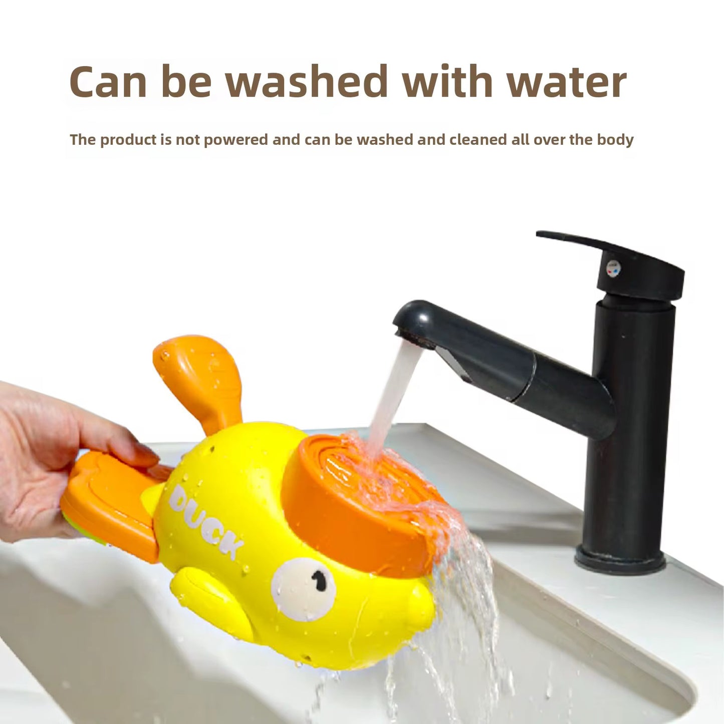 CatPush Smart Treat Dispenser – Duck Edition | Interactive Dental Fun Feeder