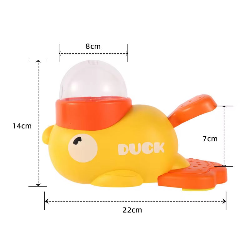 CatPush Smart Treat Dispenser – Duck Edition | Interactive Dental Fun Feeder