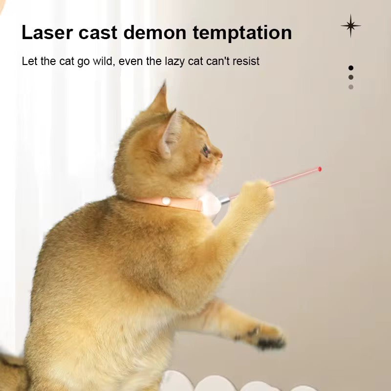 CATSMART™ Smart LED Teasing Collar – Interactive Play & Exercise for Cats