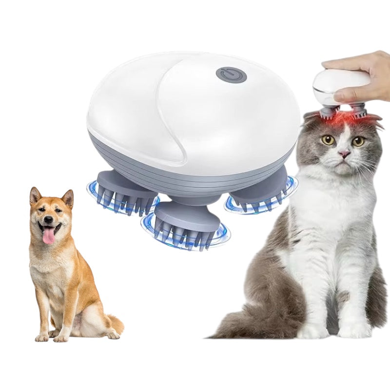 Electric Scalp Massager for Dogs & Cats – Relaxation & Grooming in One!