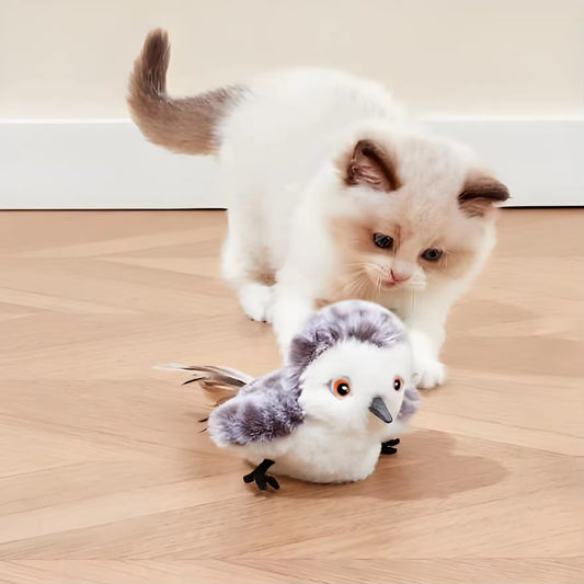 SmartFlap™ Interactive Plush Bird Cat Toy (New)