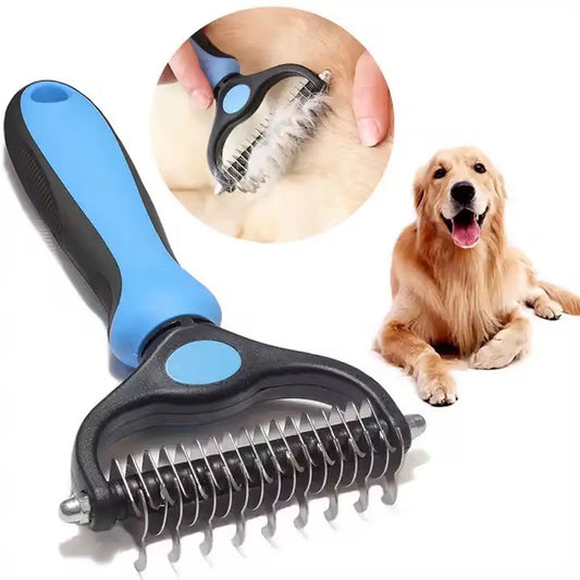 FURVANA™ Dual-Edge Deshedding & Dematting Comb for Dogs
