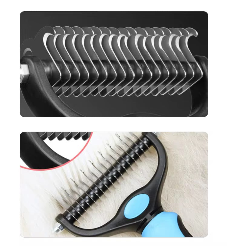FURVANA™ Dual-Edge Deshedding & Dematting Comb for Dogs
