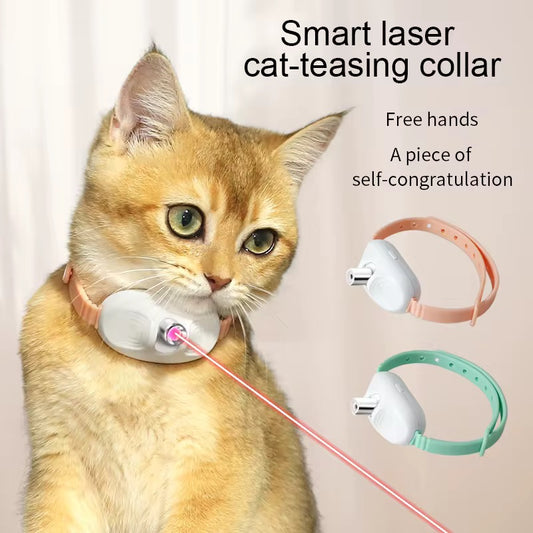 CATSMART™ Smart LED Teasing Collar – Interactive Play & Exercise for Cats